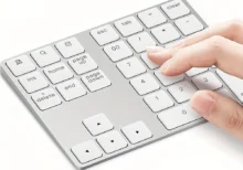 Portable Rechargeable Wireless Digital Keyboard White